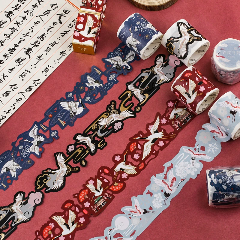 10 pcs/lot Cartoon Washi Tape DIY Japanese Paper Brocade crane series Decorative Adhesive Tape/Masking Tape Stickers
10 pcs/lot Cartoon Washi Tape DIY Japanese Paper Brocade crane series Decorative Adhesive Tape/Masking Tape Stickers