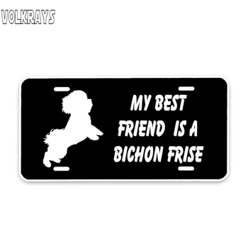 Volkrays Fashion Car Sticker My Best Friend Is A Bichon Frise Dog Accessories Reflective Sunscreen Waterproof PVC Decal,6cm*14cm
Volkrays Fashion Car Sticker My Best Friend Is A Bichon Frise Dog Accessories Reflective Sunscreen Waterproof PVC Decal,6cm*14cm
