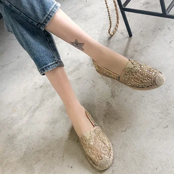 Espadrilles Shoes Women Loafers Silp On zapatos de mujer Fisherman Shoe chaussures femme Breathable Ladies footware Lace Sandals
Espadrilles Shoes Women Loafers Silp On zapatos de mujer Fisherman Shoe chaussures femme Breathable Ladies footware Lace Sandals