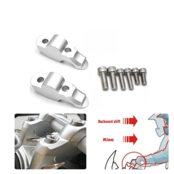Motorcycle Handlebar Risers Bar Risers Clamp Extend Adapter - Raised 26mm For BMW R Nine T R9T 2014-2018
Motorcycle Handlebar Risers Bar Risers Clamp Extend Adapter - Raised 26mm For BMW R Nine T R9T 2014-2018