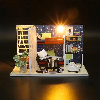 DIY Creative Handmade Theme Wooden Cabin Assembly Building Model Toy Set With Light And Dustproof Cover - Future Space
DIY Creative Handmade Theme Wooden Cabin Assembly Building Model Toy Set With Light And Dustproof Cover - Future Space