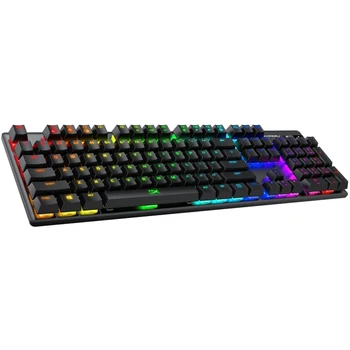 Keyboard HyperX Alloy Origins HX-KB6RDX-RU mechanical, wired, backlight RGB, 104 cells, USB, color: black
Keyboard HyperX Alloy Origins HX-KB6RDX-RU mechanical, wired, backlight RGB, 104 cells, USB, color: black