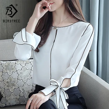 2020 Autumn Women's Bow Cuffs Chiffon Blouse Full Sleeve O-Neck Korean Casual Solid Tops T9D258T
2020 Autumn Women's Bow Cuffs Chiffon Blouse Full Sleeve O-Neck Korean Casual Solid Tops T9D258T