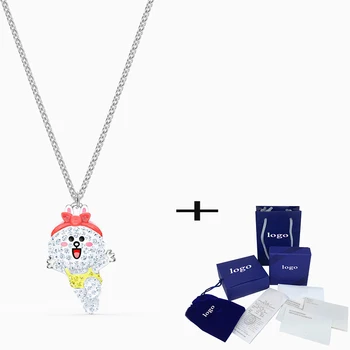 SWA 2020 New Fashion Exquisite Fun Line Friends Healthy Necklace To Send Girlfriend Anniversary Birthday Valentine's Day Gift