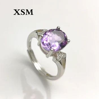 XSM Fine Jewelry Real 925 Sterling Silver Round 8x10MM Purple Natural Amethyst Party Rings For Women Party Ring Silver 925
XSM Fine Jewelry Real 925 Sterling Silver Round 8x10MM Purple Natural Amethyst Party Rings For Women Party Ring Silver 925