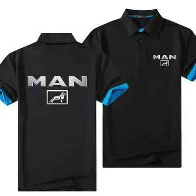 Мужская хлопковая футболка-поло с отложным воротником и логотипом автомобиля |