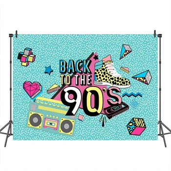 Back to the 90s Photography Backdrop Hip Hop Theme Party Background Customized Photographic Backdrops for Photo Studio
Back to the 90s Photography Backdrop Hip Hop Theme Party Background Customized Photographic Backdrops for Photo Studio