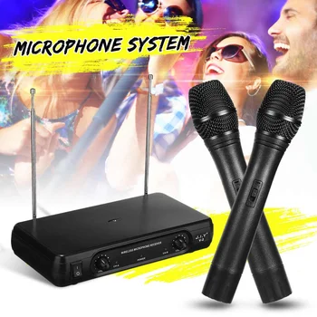Dual Professional Wireless Microphone System Cordless Microphone Speaker Handheld Microphone Karaoke Mic Music Player
Dual Professional Wireless Microphone System Cordless Microphone Speaker Handheld Microphone Karaoke Mic Music Player