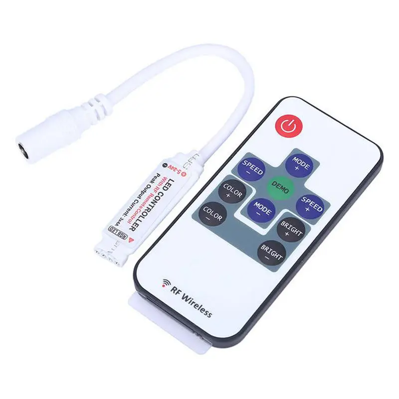 LED light strip mini RF10 key wireless controller DC12VRGB light strip dimmer RF remote control
LED light strip mini RF10 key wireless controller DC12VRGB light strip dimmer RF remote control