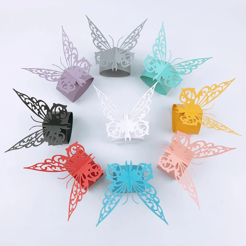 50pcs Butterfly Porta Guardanapo Favors And Gifts Laser Cut Napkin Rings Holders Hotel Birthday Party Wedding Table Decoration
50pcs Butterfly Porta Guardanapo Favors And Gifts Laser Cut Napkin Rings Holders Hotel Birthday Party Wedding Table Decoration