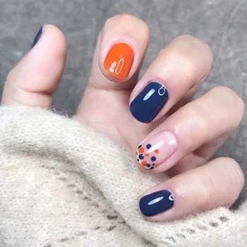 24pcs Blue and Yellow Point Fashion Fake Nails Girl Party Weekend Dating Cute Wearable Short Finished press on nails with design
24pcs Blue and Yellow Point Fashion Fake Nails Girl Party Weekend Dating Cute Wearable Short Finished press on nails with design