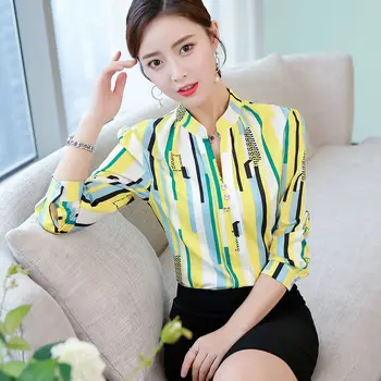 2020 New Fashion chiffon office lady blouse women shirt fashion Long sleeve stripe women's clothing women's tops blusas
2020 New Fashion chiffon office lady blouse women shirt fashion Long sleeve stripe women's clothing women's tops blusas