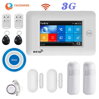 YS 3G WIFI GPRS Multi-Net Alarm with mini siren Full Touch Screen IOS Android Control Smart home security alarm host
YS 3G WIFI GPRS Multi-Net Alarm with mini siren Full Touch Screen IOS Android Control Smart home security alarm host