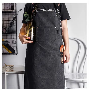 New Stylish Canvas Apron Chef Kitchen Cooking Bib Coffee Shop Waiter Pinafore with Pocket Sleeveless Apron Denim Cleaning Dress
New Stylish Canvas Apron Chef Kitchen Cooking Bib Coffee Shop Waiter Pinafore with Pocket Sleeveless Apron Denim Cleaning Dress