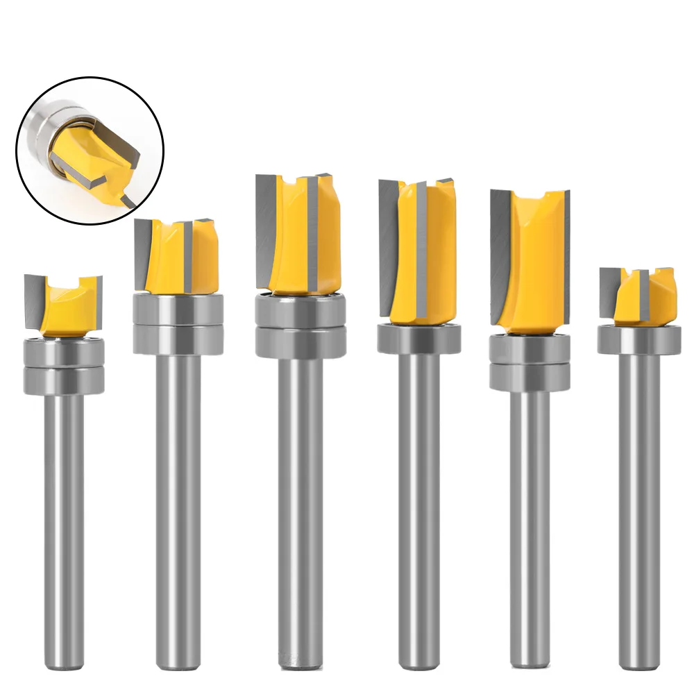 1PC 6MM Shank Milling Cutter Wood Carving Template Trim Hinge Mortising Router Bit Straight End Mill Trimmer Cleaning Flush Tool
1PC 6MM Shank Milling Cutter Wood Carving Template Trim Hinge Mortising Router Bit Straight End Mill Trimmer Cleaning Flush Tool