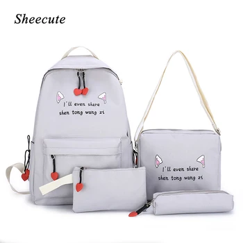 Girls Backpack Children School Bags Waterproof Nylon Backpack High Capacity Kids Bookbag Cartoon Print Student Bags 4pcs/set
Girls Backpack Children School Bags Waterproof Nylon Backpack High Capacity Kids Bookbag Cartoon Print Student Bags 4pcs/set