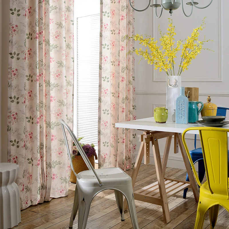 Curtain Cloth Modern Pastoral American Curtains Polyester Cotton Printing Curtains for Living Room and Bedroom
Curtain Cloth Modern Pastoral American Curtains Polyester Cotton Printing Curtains for Living Room and Bedroom