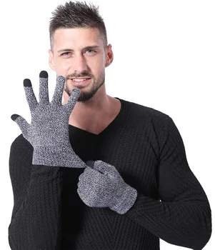 Winter Men Knitted Gloves Autumn Male Touch Screen Gloves High Quality Plus Thin Velvet Solid Warm Mittens Business
Winter Men Knitted Gloves Autumn Male Touch Screen Gloves High Quality Plus Thin Velvet Solid Warm Mittens Business