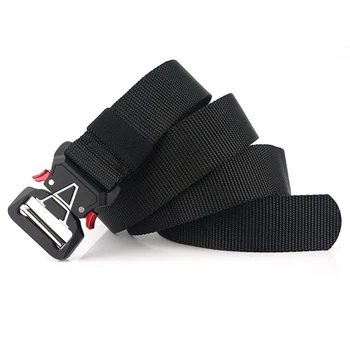 3.8cm Wide Tactical Nylon Belt Multi-purpose Inserting Quick Release Buckle Army Belt Men's Armed Military Training Waist Belt 
3.8cm Wide Tactical Nylon Belt Multi-purpose Inserting Quick Release Buckle Army Belt Men's Armed Military Training Waist Belt
