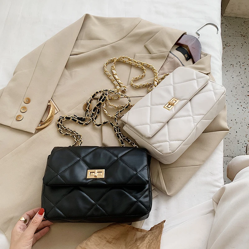 Small Chain PU Leather Crossbody Bags for Women 2020 Branded Trending Quilted Designer Handbags Trend Luxury Lock Hand Bag
Small Chain PU Leather Crossbody Bags for Women 2020 Branded Trending Quilted Designer Handbags Trend Luxury Lock Hand Bag
