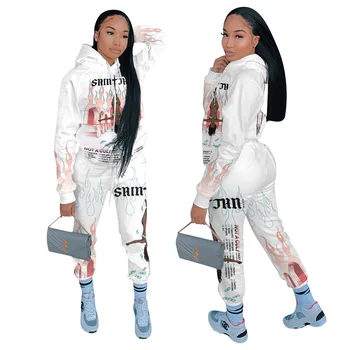 2020 Autumn and Winter Fashion European and American Hot Style Cartoon Letter Printing Hooded Sweater Two-piece Women's Clothing
2020 Autumn and Winter Fashion European and American Hot Style Cartoon Letter Printing Hooded Sweater Two-piece Women's Clothing