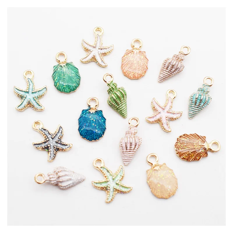 15 Pack DIY Handmade Jewelry Accessories Conch Shell Starfish Raw Material Bracelet Earrings Pendant Alloy Pendant
15 Pack DIY Handmade Jewelry Accessories Conch Shell Starfish Raw Material Bracelet Earrings Pendant Alloy Pendant