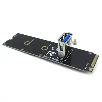Professional NGFF M.2 To PCI-E L USB3.0 Adapter Converter Expansion Riser Card For Mining Support 2260 2280 
Professional NGFF M.2 To PCI-E L USB3.0 Adapter Converter Expansion Riser Card For Mining Support 2260 2280