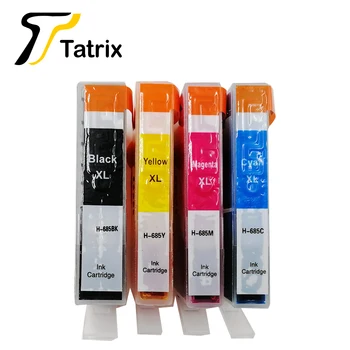 Tatrix 4PCS For HP685 HP-685 Ink Cartridge For HP Photosmart Deskjet 4615/5525/3525/6525 Deskjet Ink Advantage 4625 Printer
Tatrix 4PCS For HP685 HP-685 Ink Cartridge For HP Photosmart Deskjet 4615/5525/3525/6525 Deskjet Ink Advantage 4625 Printer