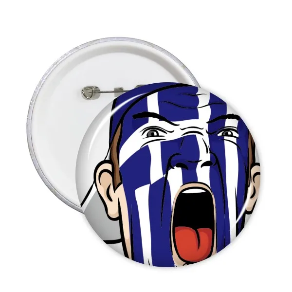 Greece National Flag Facial Painting Makeup Mask Screaming Cap Round Pins Badge Button Clothing Decoration Gift 5pcs
Greece National Flag Facial Painting Makeup Mask Screaming Cap Round Pins Badge Button Clothing Decoration Gift 5pcs