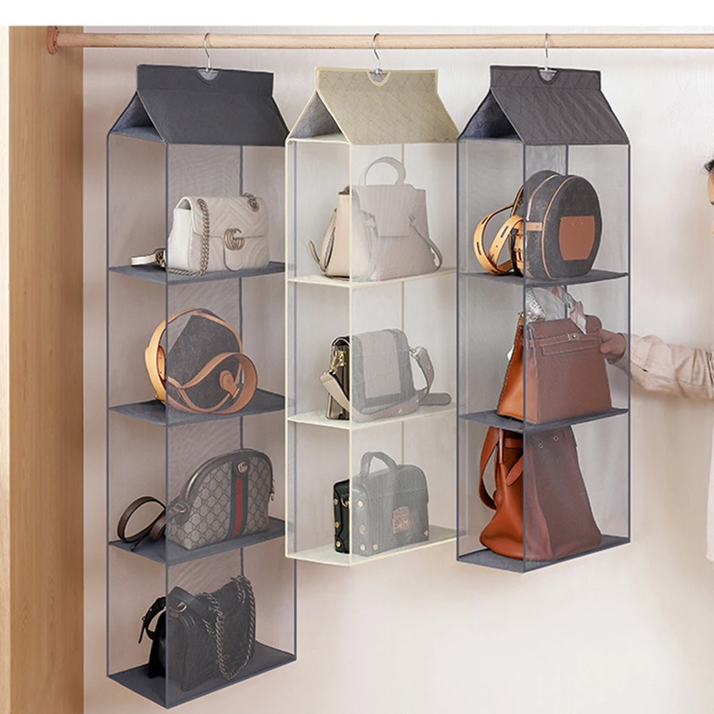 2/3/4 Pocket Handbag Hanging Organizer For Wardrobe Closet Three-dimensional Transparent Storage Bag Door Wall Sundry Shoe Bag
2/3/4 Pocket Handbag Hanging Organizer For Wardrobe Closet Three-dimensional Transparent Storage Bag Door Wall Sundry Shoe Bag