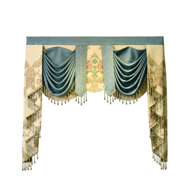 European Luxury custom valance Used for curtains at the top (Buy valance dedicated link/Not including Cloth curtain and tulle)
European Luxury custom valance Used for curtains at the top (Buy valance dedicated link/Not including Cloth curtain and tulle)
