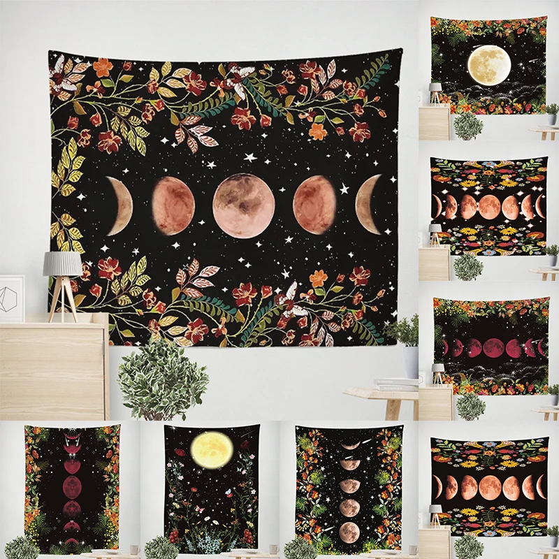 10 Styles Psychedelic Moon Starry Tapestry Flower Wall Hanging Room Sky Carpet Dorm Tapestries Art Home Decoration Accessories
10 Styles Psychedelic Moon Starry Tapestry Flower Wall Hanging Room Sky Carpet Dorm Tapestries Art Home Decoration Accessories