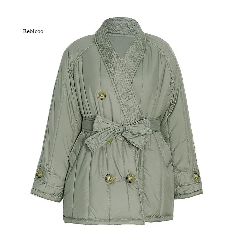 Temperament Women Coat V-Neck Wide Loose Thick Cotton Coat Mid-Length Coat Female Trend New Autumn Winter Fashion
Temperament Women Coat V-Neck Wide Loose Thick Cotton Coat Mid-Length Coat Female Trend New Autumn Winter Fashion
