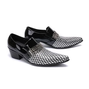 Loafers Quality Brand High Genuine Leather Dress Fashion Checkered Business Large Size Pointed Toe Men Wedding Shoes
Loafers Quality Brand High Genuine Leather Dress Fashion Checkered Business Large Size Pointed Toe Men Wedding Shoes
