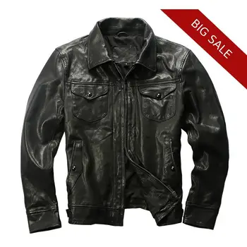 2020 Black Men Smart Casual Leather Jacket Double Pockets Genuine Thin Sheepskin Spring Slim Fit Fashion Leather Coat
2020 Black Men Smart Casual Leather Jacket Double Pockets Genuine Thin Sheepskin Spring Slim Fit Fashion Leather Coat