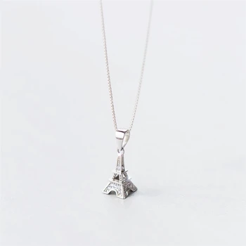 Fresh Cute Mini Eiffel Tower Literary 925 Sterling Silver Clavicle Chain Temperament Personality Trendy Female Necklace SNE227
Fresh Cute Mini Eiffel Tower Literary 925 Sterling Silver Clavicle Chain Temperament Personality Trendy Female Necklace SNE227