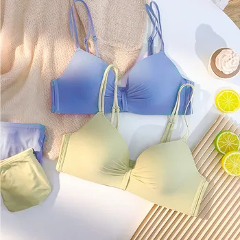 Wasteheart Women Fashion Blue Green Sexy Lingerie Cross Back Straps One-Piece Cotton Panties Wireless Bra Sets Underwear
Wasteheart Women Fashion Blue Green Sexy Lingerie Cross Back Straps One-Piece Cotton Panties Wireless Bra Sets Underwear
