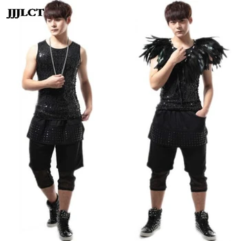 Rivet stitching Harlan pants skirt Europe and the United States seven pants men stage performance nightclub personality costumes
Rivet stitching Harlan pants skirt Europe and the United States seven pants men stage performance nightclub personality costumes