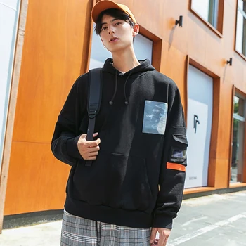 Streetwear Sweatshirt Hooded Man Solid Color Patchwork Black Hoodies Male Casual Sweatshirts for Men Pullover Spring Hoodies
Streetwear Sweatshirt Hooded Man Solid Color Patchwork Black Hoodies Male Casual Sweatshirts for Men Pullover Spring Hoodies