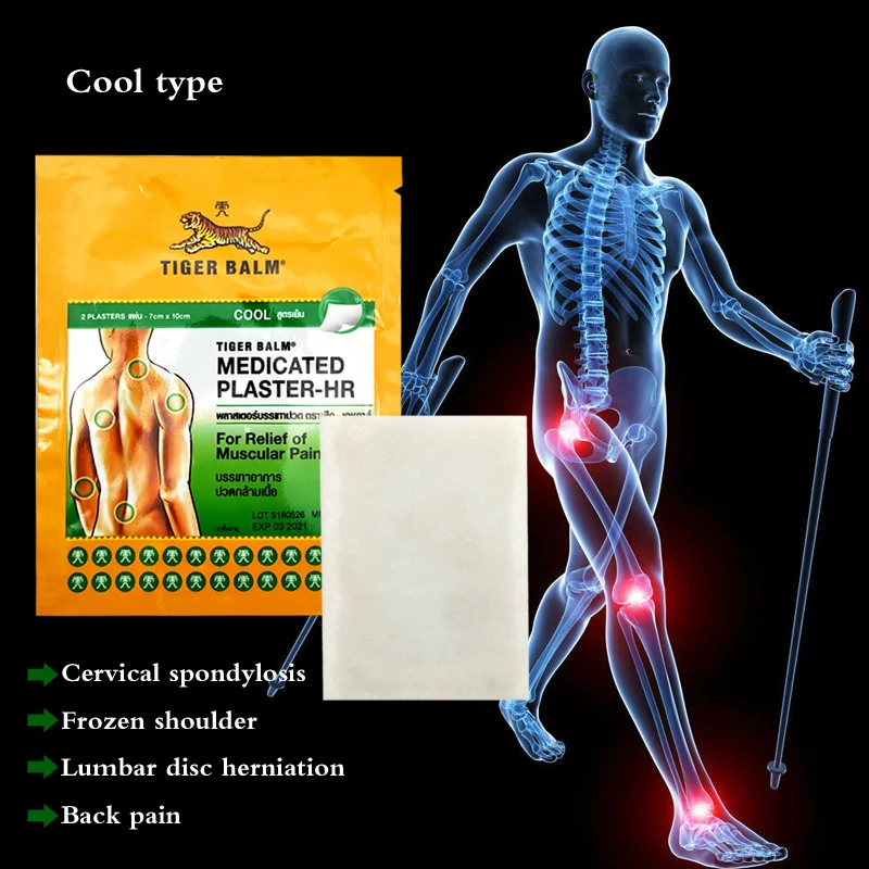 24PCS 12Packs Thailand Tiger Balm Cool Plaster Pain Relief Rheumatism Arthritis Patch Neck Muscle Joint Pain Patch Sticker
24PCS 12Packs Thailand Tiger Balm Cool Plaster Pain Relief Rheumatism Arthritis Patch Neck Muscle Joint Pain Patch Sticker