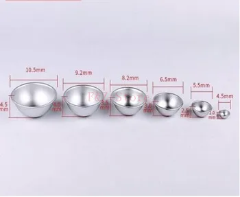 50pcs/lot 4.5cm 5.5cm 6.5cm 8cm 9cm 10cm 3D Aluminum Sphere Bath Bomb Cake Pan Tin Baking Pastry Ball Mold
50pcs/lot 4.5cm 5.5cm 6.5cm 8cm 9cm 10cm 3D Aluminum Sphere Bath Bomb Cake Pan Tin Baking Pastry Ball Mold