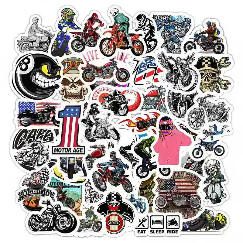 Фото 50 шт./компл. не повторяет мотоцикл символ чемодан стикеры для - купить