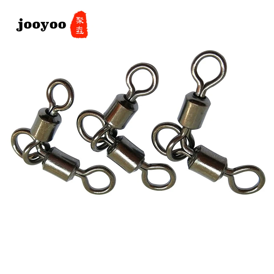 jooyoo 10pcs/lot 2 Way Fishing Swivel Rolling Triangle Joint Rolling Swivels Fishhooks Sea Fishing Line Connector Snap Tackle
jooyoo 10pcs/lot 2 Way Fishing Swivel Rolling Triangle Joint Rolling Swivels Fishhooks Sea Fishing Line Connector Snap Tackle