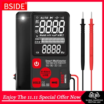 Mini Digital Multimeter BSIDE ADMS7CL/S9CL EBTN LCD Display DC AC Voltmeter Tester Capacitance Diode NCV Ohm Resistance Hz Test
Mini Digital Multimeter BSIDE ADMS7CL/S9CL EBTN LCD Display DC AC Voltmeter Tester Capacitance Diode NCV Ohm Resistance Hz Test