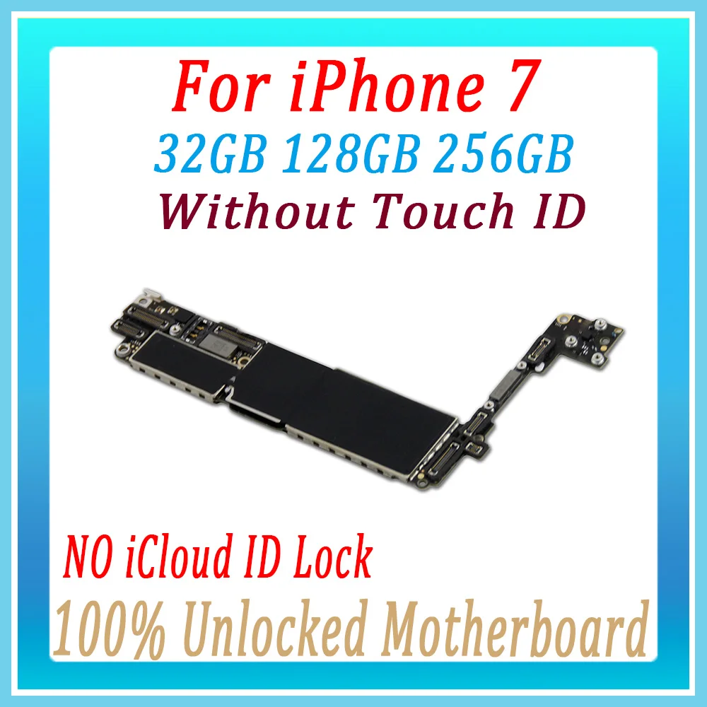 For iPhone 7 Unlocked Motherboard 32GB / 128GB / 256GB With / Without Touch ID original Logic Board with IOS system,Free shpping
For iPhone 7 Unlocked Motherboard 32GB / 128GB / 256GB With / Without Touch ID original Logic Board with IOS system,Free shpping