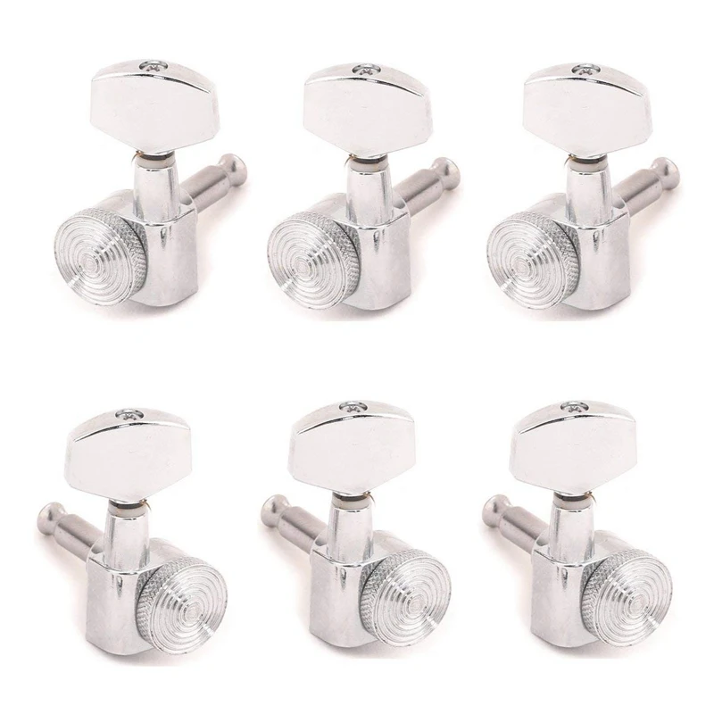 3x3 sealed mechanics with automatic locking, standard button with Thread surface for acoustic and electric guitar
3x3 sealed mechanics with automatic locking, standard button with Thread surface for acoustic and electric guitar