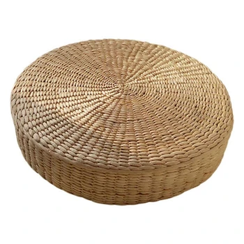 Japanese Style Handcrafted Breathable Padded Knitted Straw Flat Seat Cushion, Hand Woven Tatami Cushion
Japanese Style Handcrafted Breathable Padded Knitted Straw Flat Seat Cushion, Hand Woven Tatami Cushion