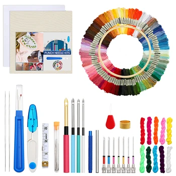 Punch Needle Tool Kit Embroidery Thread Soft Tape Measure Yarn Scissors Seam Thimble Threader Floss Poking Cross Stitching New
Punch Needle Tool Kit Embroidery Thread Soft Tape Measure Yarn Scissors Seam Thimble Threader Floss Poking Cross Stitching New
