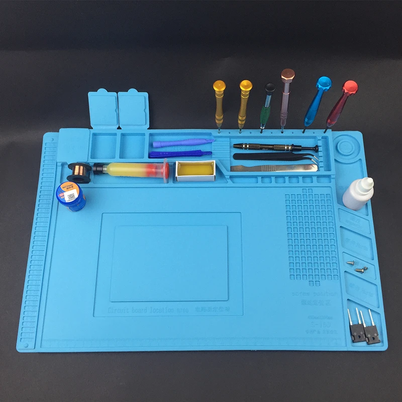ESD Heat Insulation Pad Mat Heat-resistant BGA Soldering Station Repair Insulation Pad Insulator Pad Maintenance Working Mat
ESD Heat Insulation Pad Mat Heat-resistant BGA Soldering Station Repair Insulation Pad Insulator Pad Maintenance Working Mat