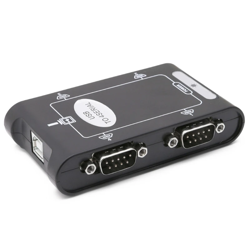 9pin USB 2.0 to 4 ports RS232 Serial DB9 COM Controller Connectors Adapter Hub
9pin USB 2.0 to 4 ports RS232 Serial DB9 COM Controller Connectors Adapter Hub